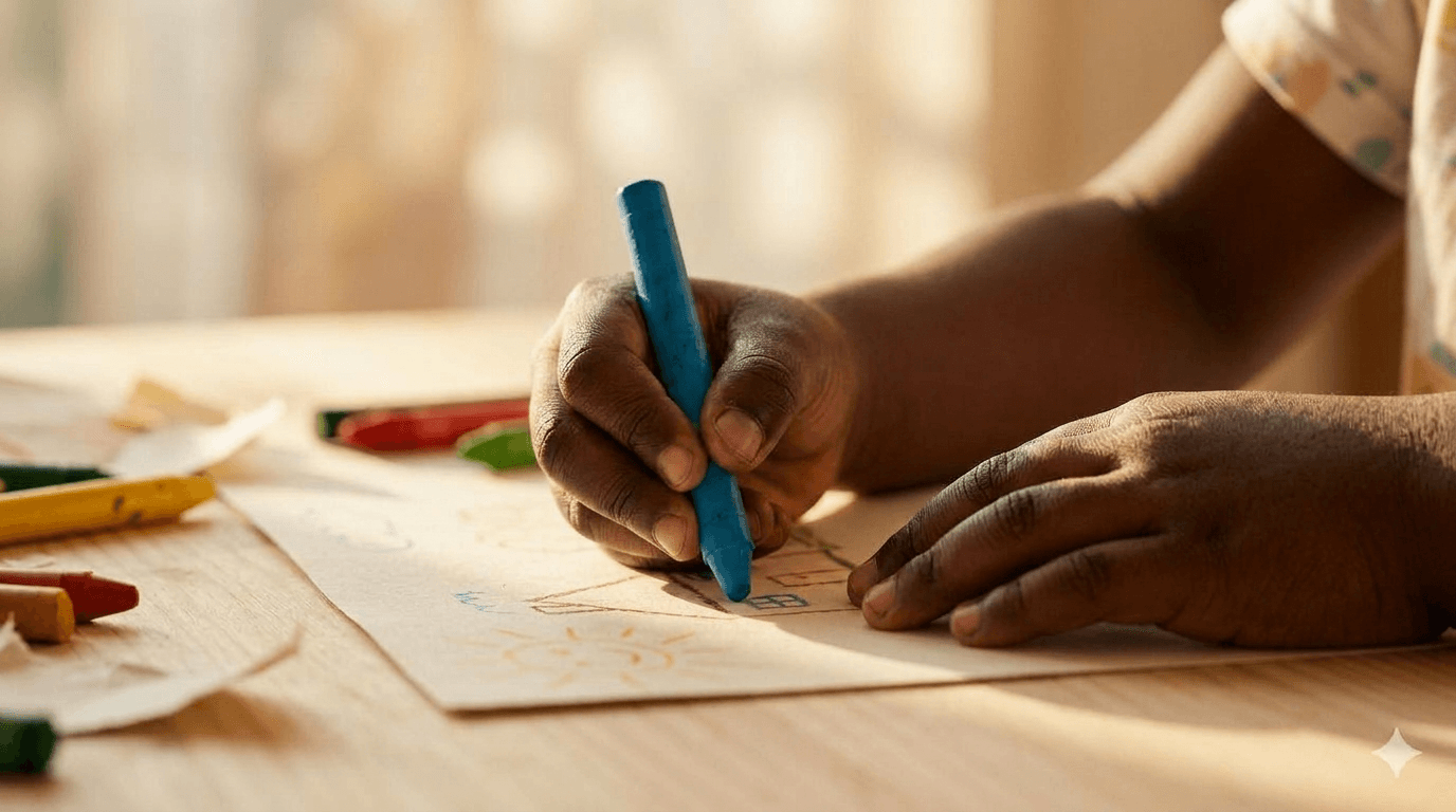 A child's hands — the heart of Child Inclusive Mediation